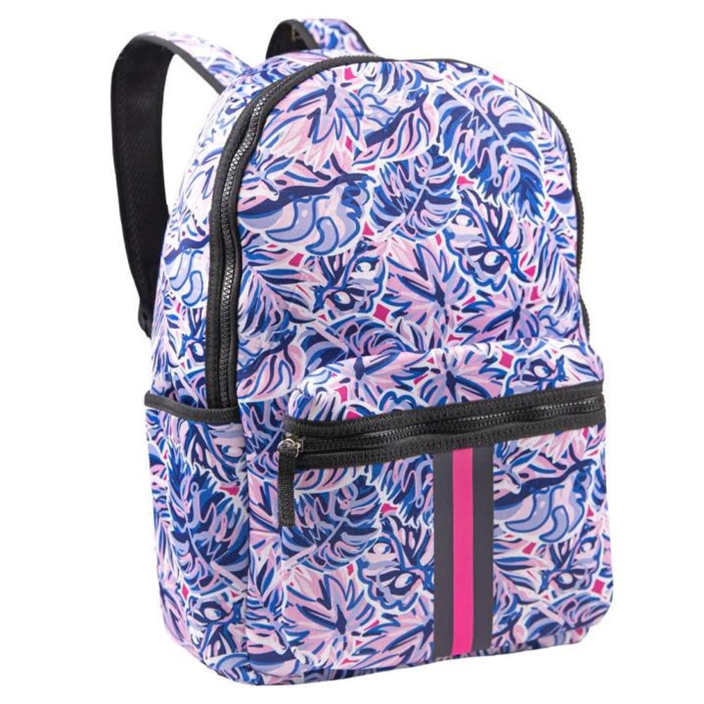 Simply Southern Neoprene Backpack -Leaf Pattern